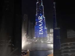 Burj Khalifa Building Emar Fountain lights Show