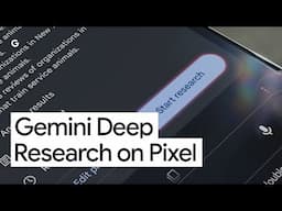 Turbocharge Your Search | Gemini Deep Research on Pixel