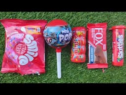 Satisfying video Asmr lollipops candy unboxing video Asmr opening video and chocolate gummy candy