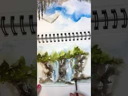 So you finished a watercolor painting, and you don't love it...  Now what?  Try This! 🌸🎨