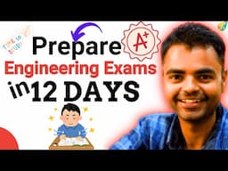 How to Score High Grades in Engineering University Exam, Topper Strategy 2025 in BTech/BE