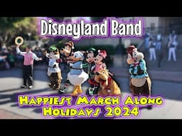 Disneyland Band with Characters | Happiest March Along on Earth Christmas Songs | Mickey & Friends