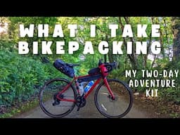 WHAT I TAKE ON A TWO-DAY BIKEPACKING TRIP | Lightweight bivying set-up