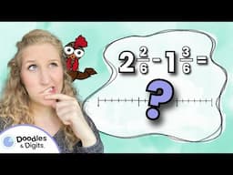 Subtracting Mixed Numbers on a Number Line MINI