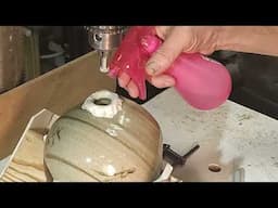 Making a Lamp From a Ceramic Pot in the Secret Underground Laboratory