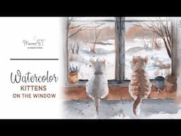 Watercolor kittens - loose and simple