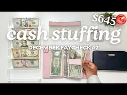 CASH ENVELOPE STUFFING | DECEMBER 2024 PAYCHECK #2 | Giveaway Winners Announced | MONETS MONEY