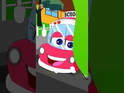 Wheels On The Bus #shorts #nurseryrhymes #kidssongs #bussong #carsandvehicles