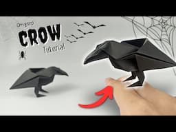 Fold a Realistic Origami Crow for Halloween - Quick and Easy Steps