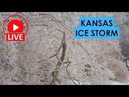 🔴 LIVE ICE CHASE - Kansas to Missouri Ice Storm Coverage - January 4, 2025 {S}