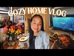 COZY HOME VLOG🍁: FALL COFFEE RECIPE, FALL HAUL, & MOVIE WATCHLIST!