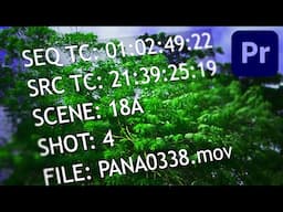 THE SECRET to Effortless Metadata Overlays in Premiere Pro