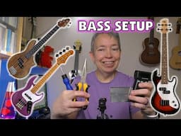 Bass Setup - String Change, Action & Intonation Adjustment Demo