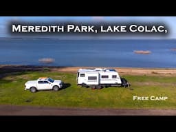 Melbourne with a broken fridge, Meredith Park, Free Lake Campgrounds, Caravan Australia EP-157