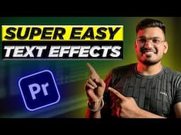 3 Crazy TEXT EFFECTS for VIDEOS in Hindi | Epic Text Effects In Premiere Pro | No Plugins