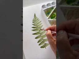 Fern 🌿 project for upcoming Book  #watercolorart #watercolorpainting #watercolor #painting #artbook