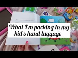 What I'm packing in my kid's carry on bag | short haul flight ✈