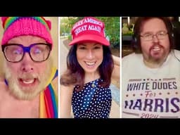 Lefties Losing It: Democrat Reaction to Peaceful Trump Supporters - try not to laugh