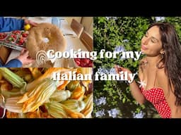 Cooking lunch with my Italian mom (relaxing video to improve your mood)