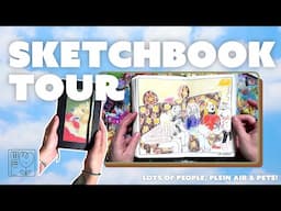 SKETCHBOOK TOUR ✨ Lots of people, plein air & pets!