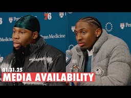 Philadelphia 76ers Postgame Media Availability | Guerschon Yabusele and Tyrese Maxey | 01.31.25