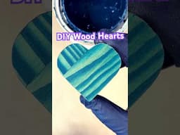 Made wood hearts for Valentine’s Day. Easy woodworking projects that sell!! #woodworking #diycrafts