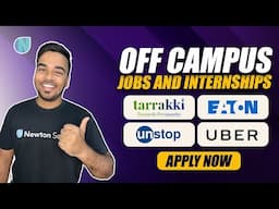 Tarrakki, Uber, Eaton, Unstop | Off-Campus Opportunities | Apply Now