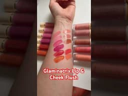 #glaminatrix swatches of the lip & cheek flush 🩷 #gifted  Code KAT for 10% off 🥳