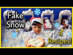 Snow Recipes : How to Make Fake Snow at Home | diy Snow