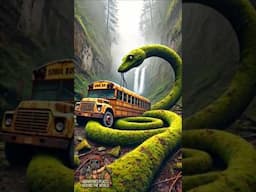 Nature Exploration 👇 Travel Discovery 👇 Abandoned Buses #shorts #bus #wildlife