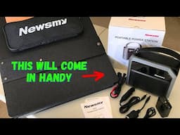 Test and Review Newsmy Portable Power Station and 100w Solar Panel