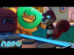 Squirrel is Hungry for Cookies | ARPO the Robot | Funny Cartoons For Kids