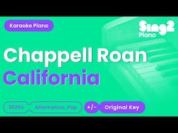 Chappell Roan - California (Piano Karaoke)