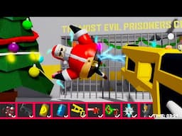 Playing with ITEMS! BARRY SANTA PRISON RUN! [UPGRADE] HARD MODE Roblox #obby