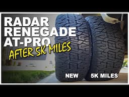 Radar Renegade AT Pro After 5K Miles | Tire Review