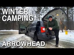 Winter Solo Minivan Camping • Arrowhead