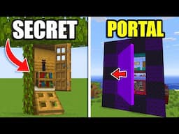 TOP 3 SECRET Survival Houses in Minecraft! (No Mods)