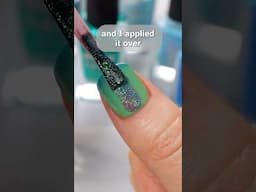 👀 what happens when you put a jelly polish over a thermal?? 👩‍🔬#nailpolish #nails