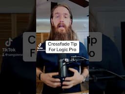 How to add cross fades quickly in Logic Pro. #musicproduction #logicprox