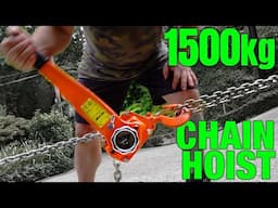 Vevor 1500kg chain lever hoist ('come along') review and field test | Auto Expert John Cadogan