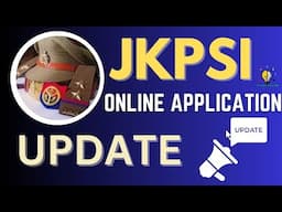 JKPSI EXAM IMPORTANT UPDATE #jkssbexams #jkpsi