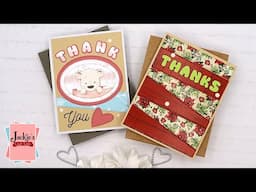 Easy Thank You Cards using the EZ Wonder Die, Add-On Set & Pattern Paper | Not 2 Shabby Shop