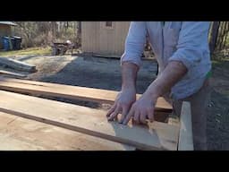 Siding a Small barn in two hours with this simple trick.