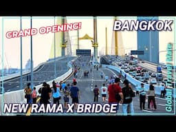 NEW Rama X Bridge Bangkok GRAND OPENING Walking the Highway 🇹🇭 Thailand