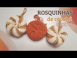 Rosquinha em crochê espiral - DIY criativo