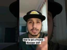 Project Manager job ke pehle what type of job to do? #project management #india