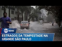 SBT News: Fortes chuvas voltam a causar estragos em São Paulo