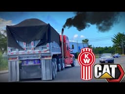 Kenworth T600 with a Cat Engine - Drive Along