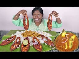 5K Fish Fry With Country Chicken Curry Eating Challenge In Tamil Foodies Divya | Non Veg Meals