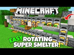 Minecraft Bedrock: Fast SUPER SMELTER Tutorial! Simple, Cheap & Efficient! MCPE Xbox PC Ps5